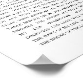 Psalm 23 NKJV Bibel Der Herr ist mein Hirte Poster (Ecke)