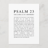 Psalm 23 NKJV Bibel Der Herr ist mein Hirte Postkarte (Vorderseite)