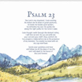 Psalm 23 NKJV Der Herr ist mein Hirte Aufkleber (Vorderseite)