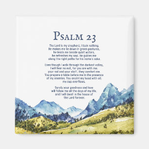 Psalm 23 NKJV Der Herr ist mein Hirte Magnet