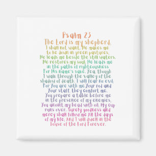 Psalm 23 NKJV Der Herr ist mein Hirte Magnet