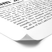 Psalm 23 NKJV Der Herr ist mein Hirte Poster (Ecke)