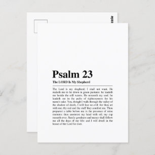 Psalm 23 NKJV Der Herr ist mein Hirte Postkarte