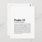 Psalm 23 NKJV Der Herr ist mein Hirte Postkarte (Vorne/Hinten)