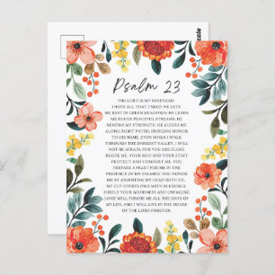 Psalm 23 NKJV Der Herr ist mein Hirte Postkarte