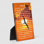 Psalm 23 Orange Sunset Seagull Fotoplatte (Seite)