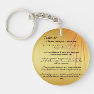 Psalm 23 personalisierter Schlüsselanhänger