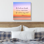 Psalm 23 Pink Beach Leinwanddruck (Insitu (Schlafzimmer))