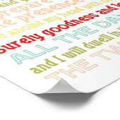 Psalm 23 Plakatdruck Poster (Ecke)