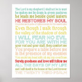 Psalm 23 Plakatdruck Poster (Vorne)