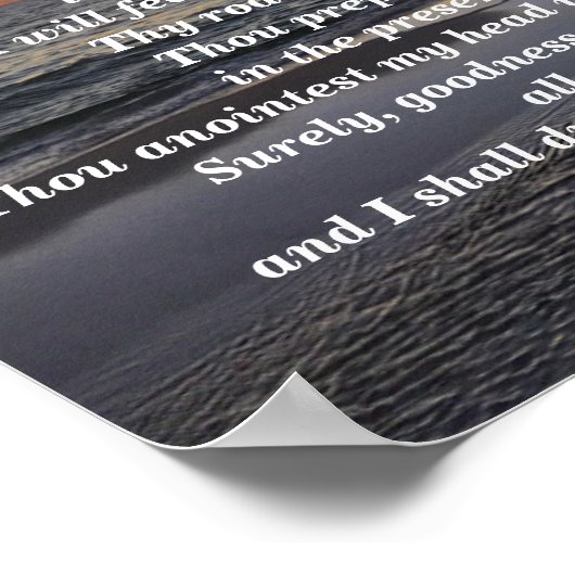 PSALM 23 POSTER (Ecke)