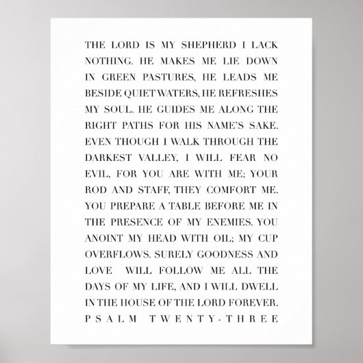 Psalm 23 poster (Vorne)