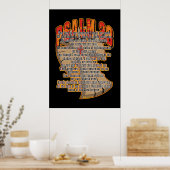 Psalm 23 poster (Küche)