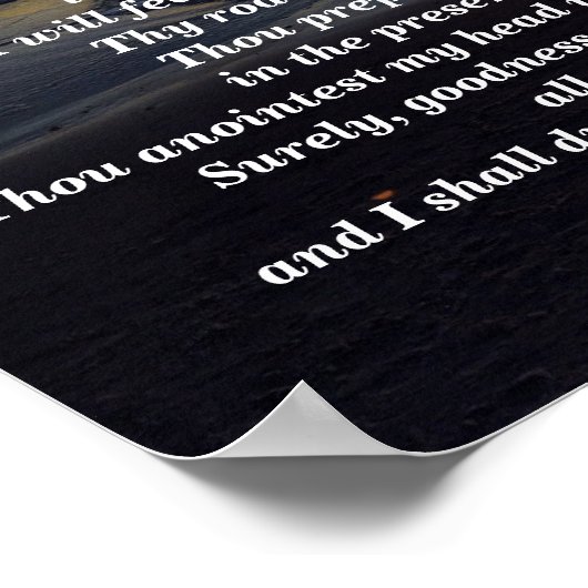 PSALM 23 POSTER (Ecke)