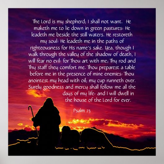Psalm 23 poster (Vorne)