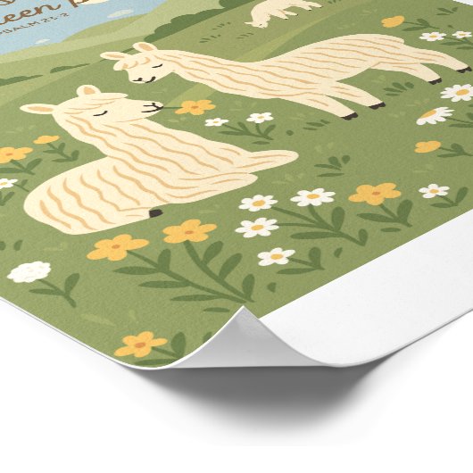 Psalm 23 poster (Ecke)