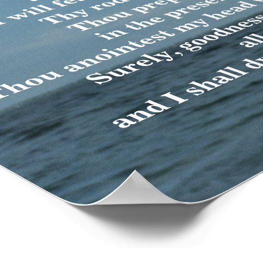 PSALM 23 POSTER (Ecke)