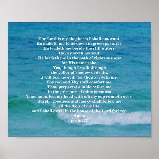 PSALM 23 POSTER (Vorne)