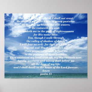 PSALM 23 POSTER