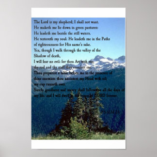 Psalm 23 poster
