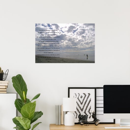 Psalm 23 poster (Heimbüro)
