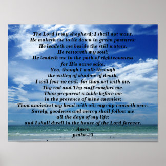 PSALM 23 POSTER