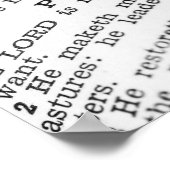 Psalm 23 poster (Ecke)