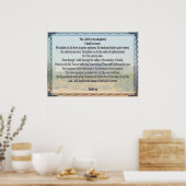 Psalm 23 poster (Küche)