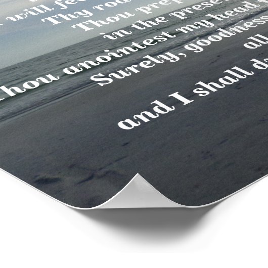PSALM 23 POSTER (Ecke)