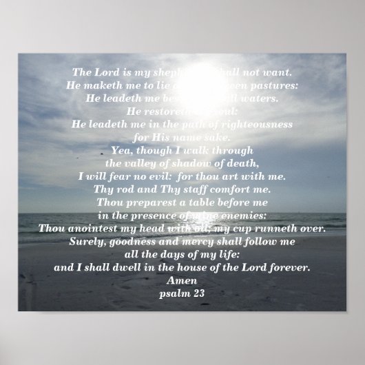 PSALM 23 POSTER (Vorne)