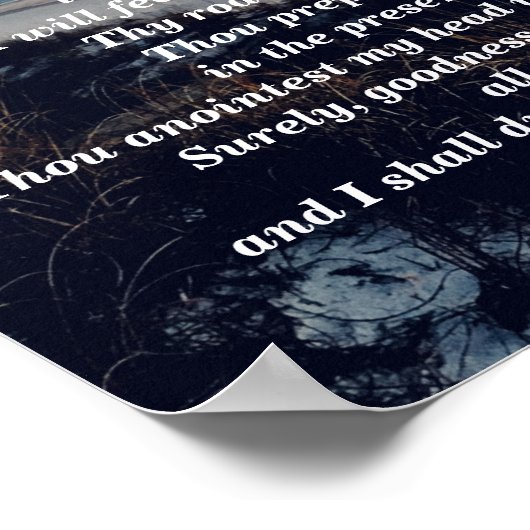 PSALM 23 POSTER (Ecke)