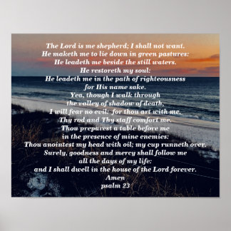 PSALM 23 POSTER