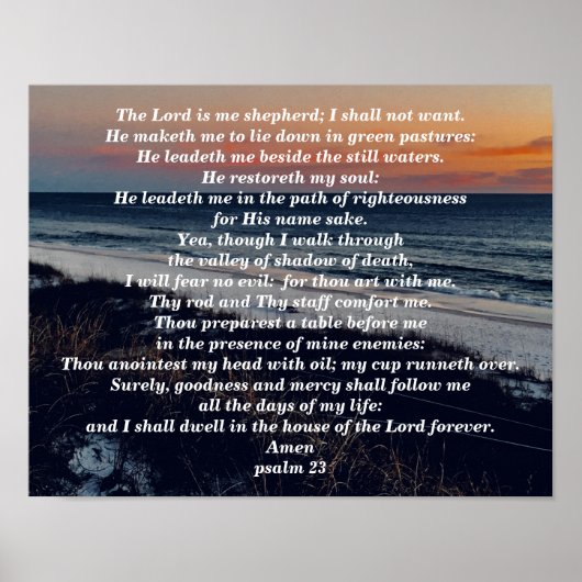 PSALM 23 POSTER (Vorne)