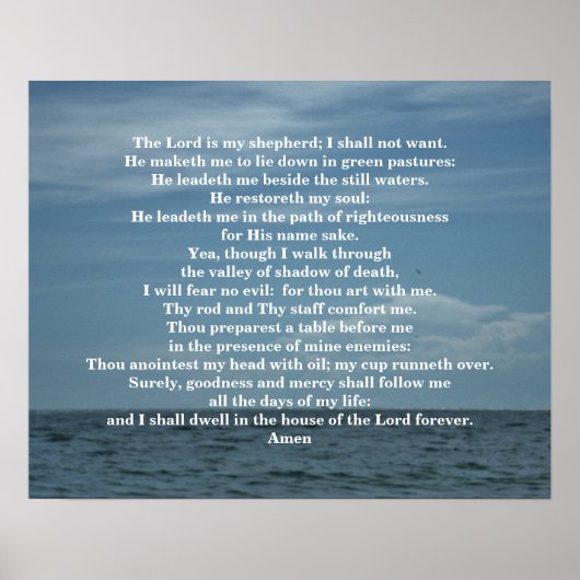 PSALM 23 POSTER (Vorne)