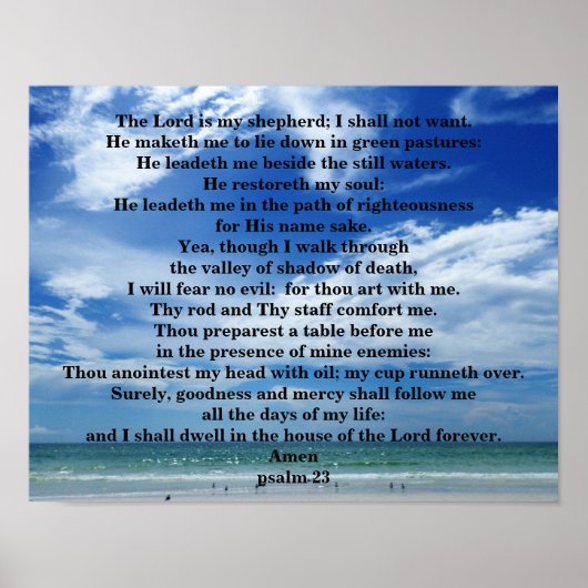 PSALM 23 POSTER (Vorne)