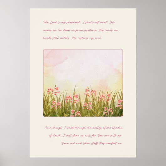 Psalm 23 poster (Vorne)