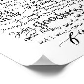 Psalm-23-Poster | Der Herr ist mein Hirte Poster (Ecke)