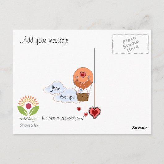 Psalm 23 Postkarte (Rückseite)