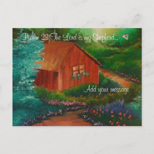 Psalm 23 Postkarte (Vorderseite)