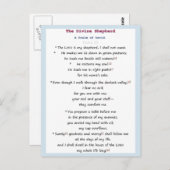 Psalm 23 postkarte (Vorne/Hinten)
