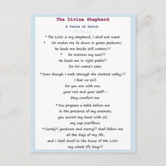 Psalm 23 postkarte