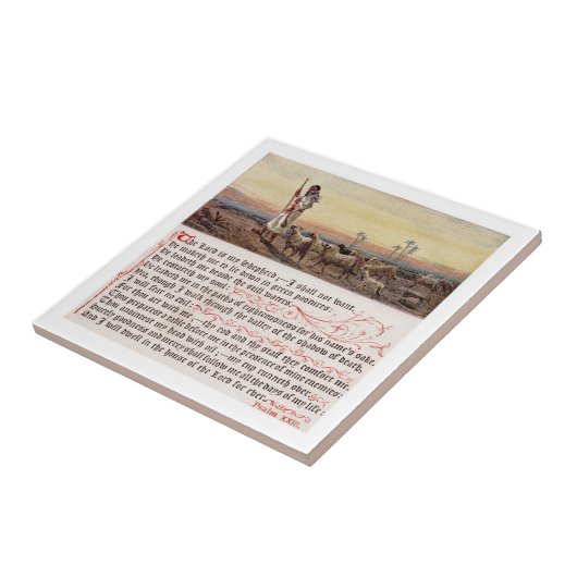 Psalm 23 QUADRAT Fliese (Seite)