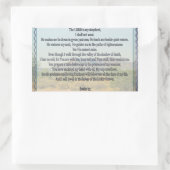 Psalm 23 rechteckiger aufkleber (Tasche)