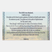Psalm 23 rechteckiger aufkleber (Vorderseite)