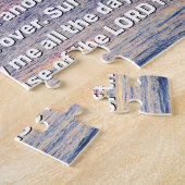 Psalm 23 Red Ocean Sunset Bible Verse Puzzle (Seite)