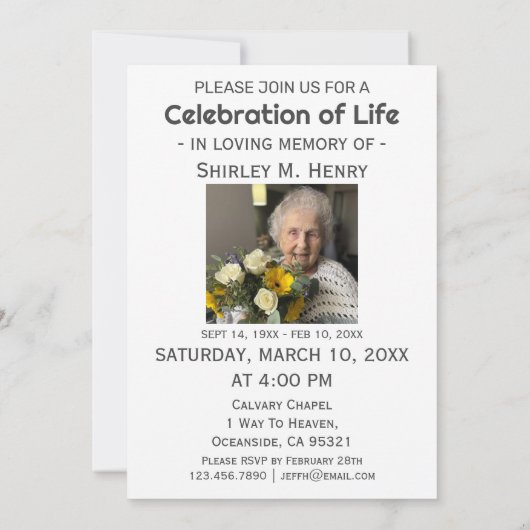 Psalm 23 Rosa Bläserschmetterling Feier Leben Einladung (Rückseite)