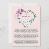 Psalm 23 Rosa Blumenkohl Feier des Lebens Einladung (Vorderseite)
