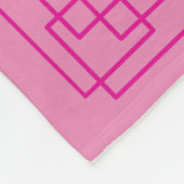 Psalm 23 rosa Grenze Fleecedecke (Ecke)