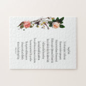 Psalm 23, Rose Blume, Herausforderung Puzzle (Horizontal)