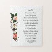 Psalm 23, Rose Blume, Herausforderung Puzzle (Vertikal)